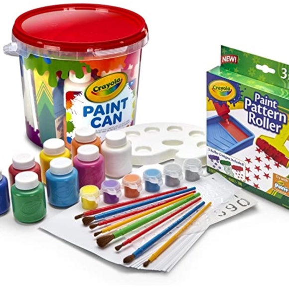 NEW Crayola Paint Can Kids Arts and Crafts Set - Picture 1 of 6